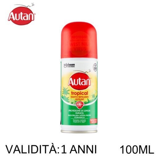 Autan Tropical Spray Secco 100Ml Art.329779 12Pz