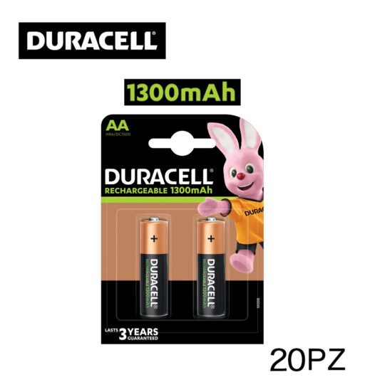 Aa 1300Mah Duracell Ricaricabile Pila Bl2