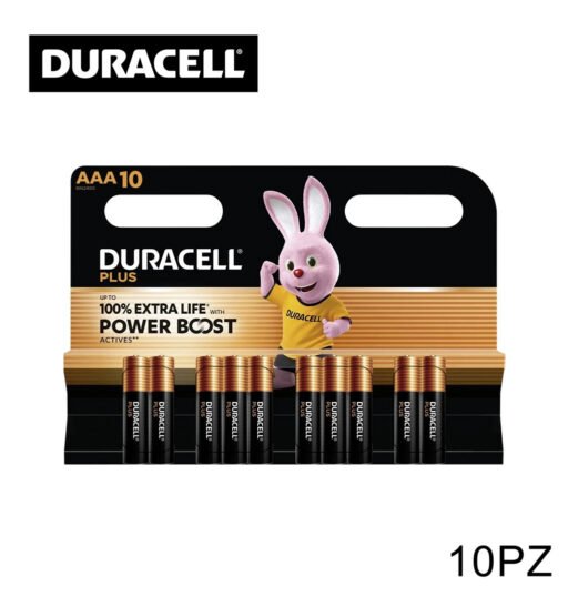 AAA MN2400 DURACELL MINI STILO PLUS POWER 100% PILA BL10