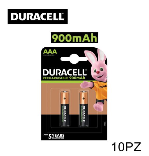 Aaa 900Mah Duracell Ricaricabile Pila Bl2