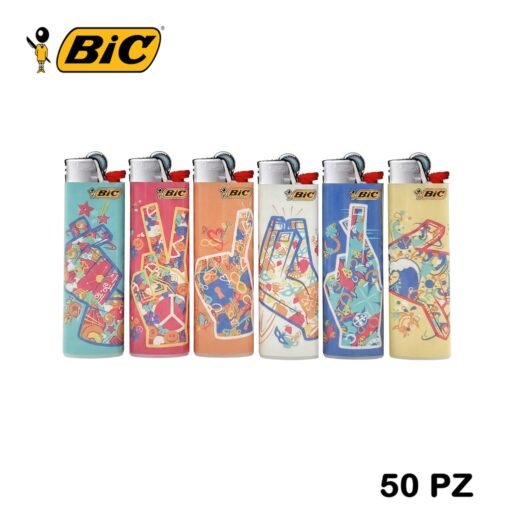 BIC SLIM J23 ACCENDINI FLOWER HANDS 50PZ