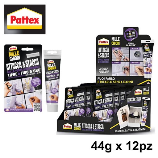 Millechiodi Attacca Stacca 44Gr Art.2970810 Pattex 1Pz