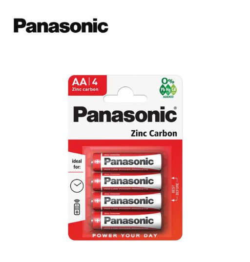 Aa Panasonic Zinco Carbone Pila Bl4