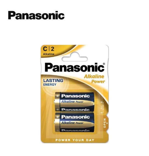 C Mezza Torcia Panasonic Alkaline Power Pila Bl2