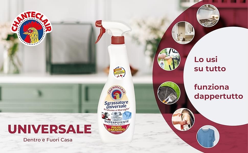 Chanteclair Sgrassatore Spray Marsiglia 600Ml Art.0126710It 3 - immagine 6