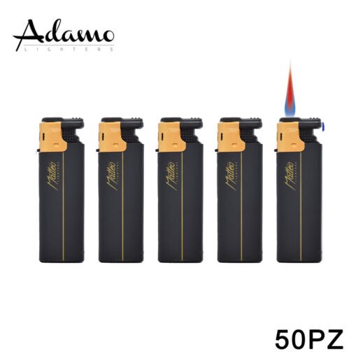 Adamo Accendino Turbo Rubberized Gold Black Conf.50Pz Art.178034