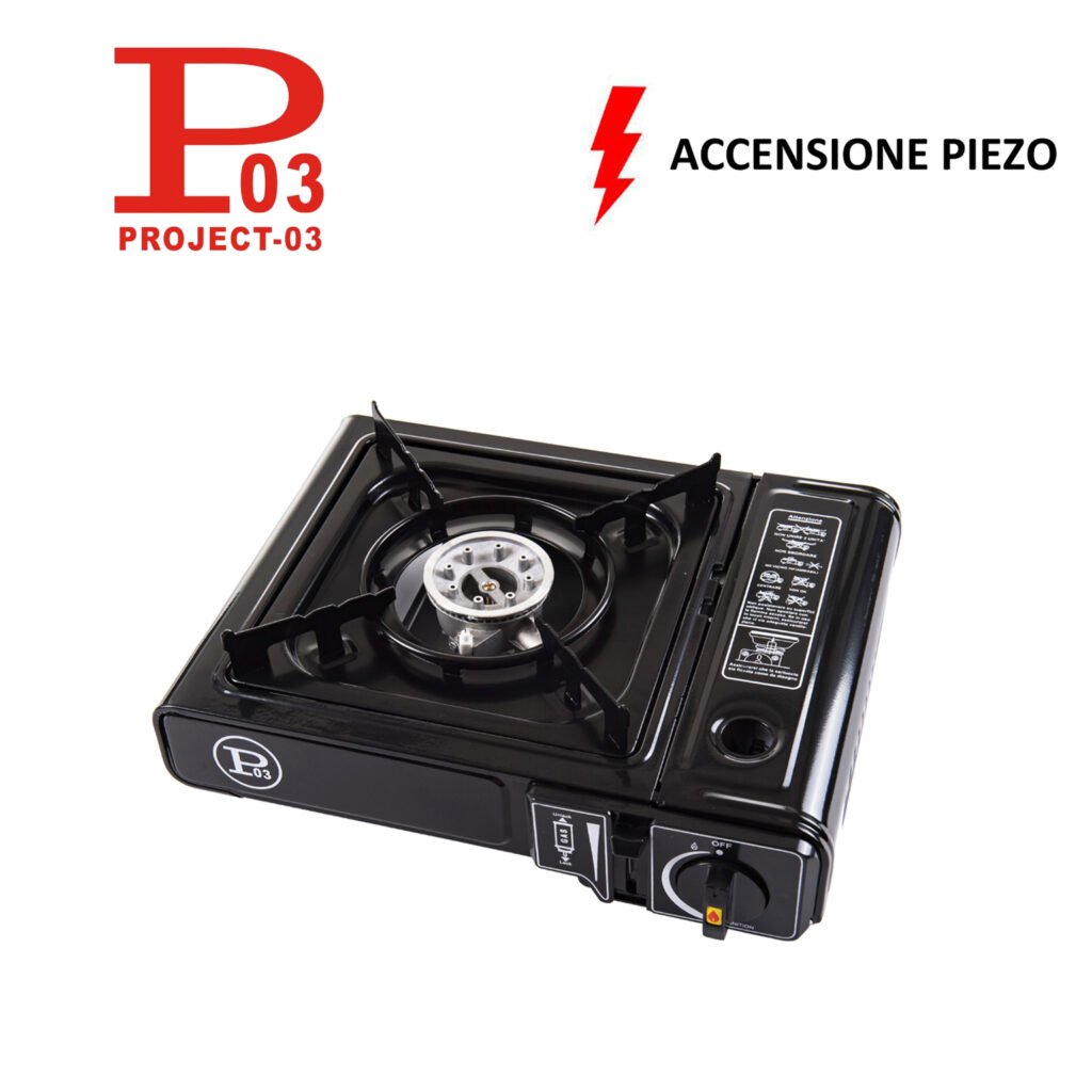 FORNELLO PIEZO METALLO CON VALIGETTA ART.COOK150 PZ1