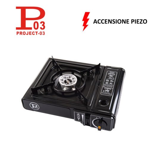 Fornello Piezo Metallo Con Valigetta Art.Cook150 Pz1