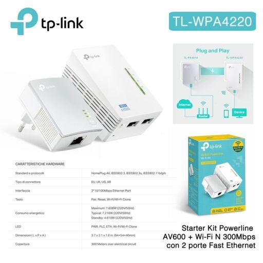 POWERLINE WIFI 300MBPS TP-LINK WPA4220