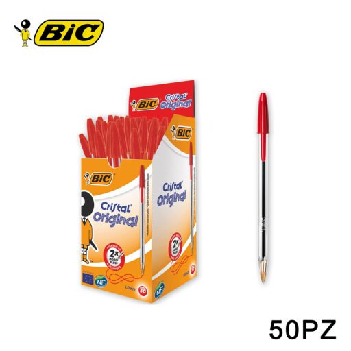 Rossa Penna Bic Cristal Original 1.0Mm 50Pz