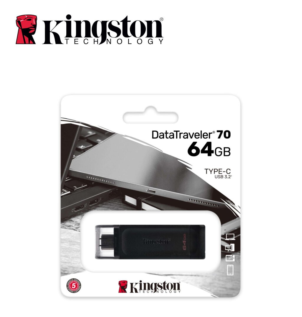 Usb 64Gb Type-C 3.2 Dt70 Kingston Bl1