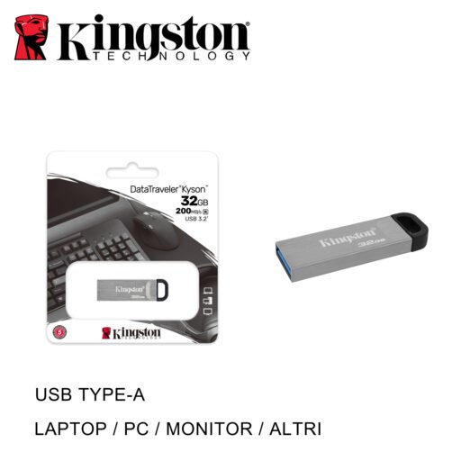 Usb 32Gb Mini Metallic 3.2 Dtkn Kingston Bl1