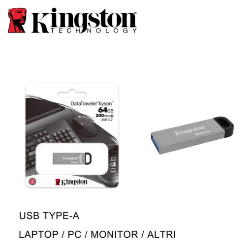 Usb 64Gb Mini Metallic 3.2 Dtkn Kingston Bl1