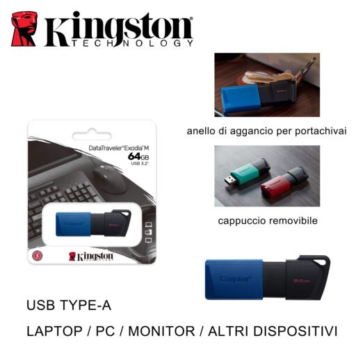 Usb 64Gb 3.2 Dtxm Kingston Bl1
