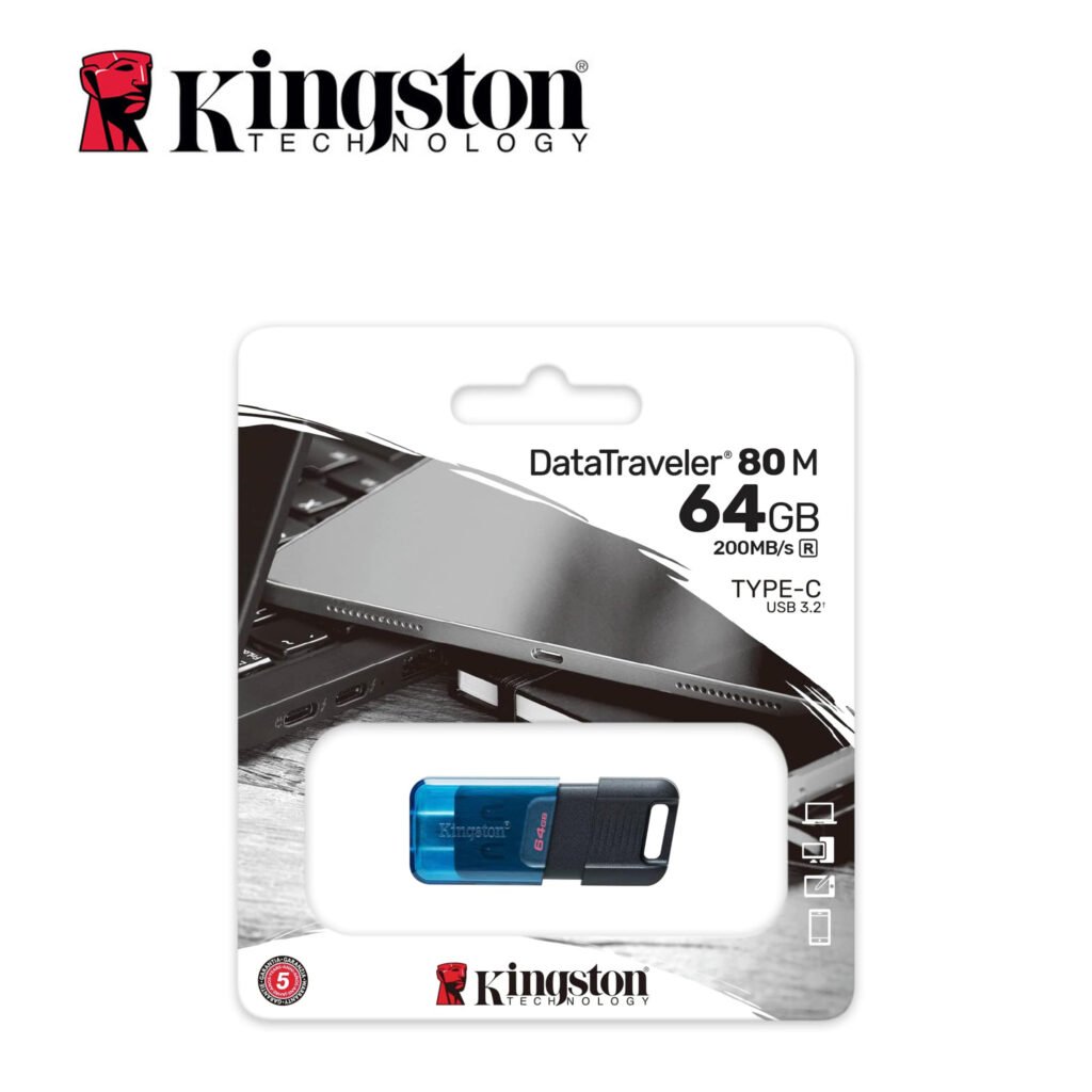 Usb 64Gb Type-C 3.2 Dt80M Kingston Bl1