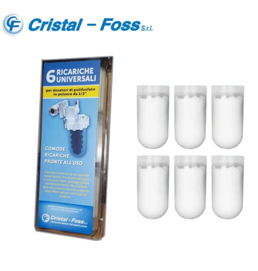 POLIFOSFATO 6 RICARICHE CRISTAL F. BL1