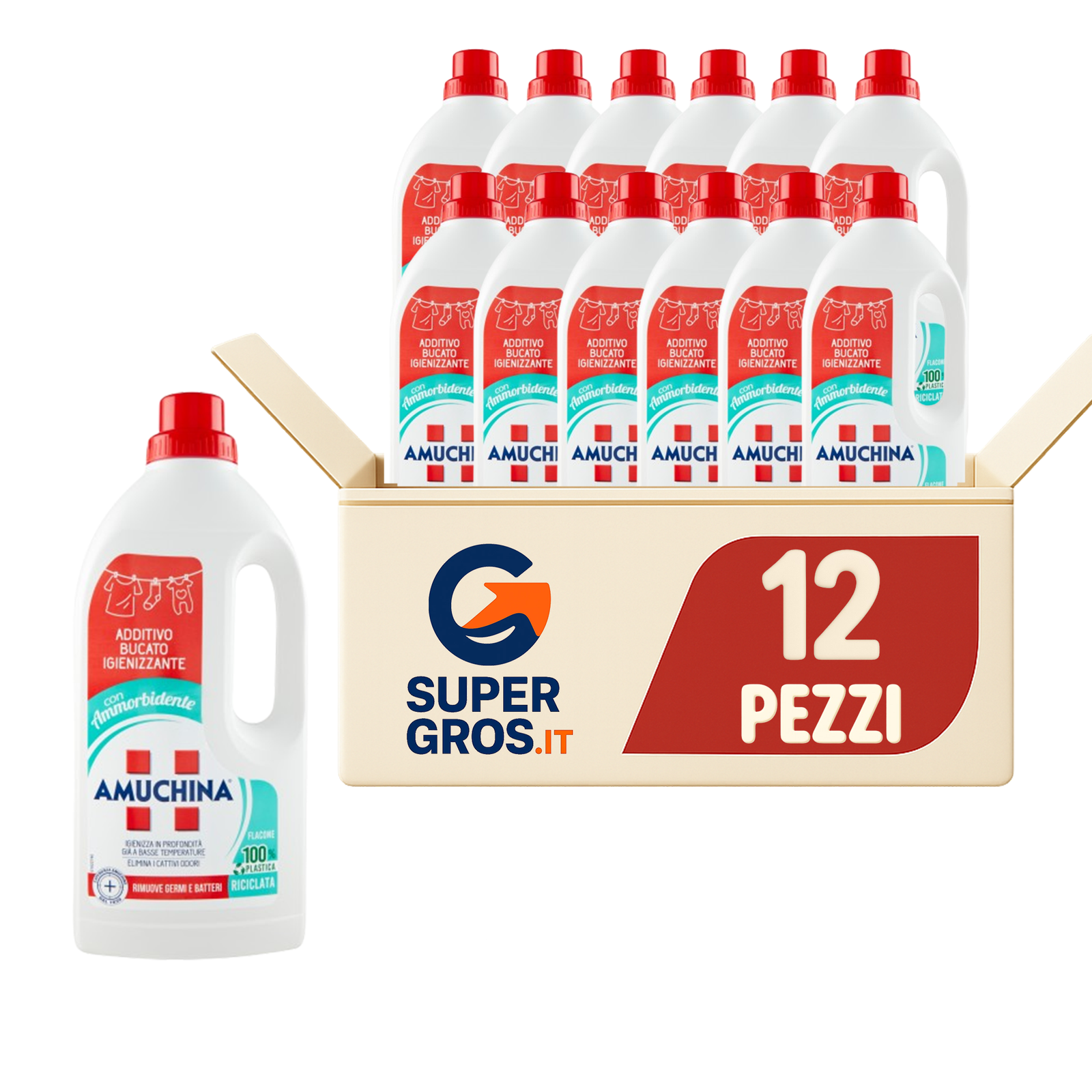 Amuchina Add. Bucato Igieniz. Liq. Con Ammorb. 1L Art.419849