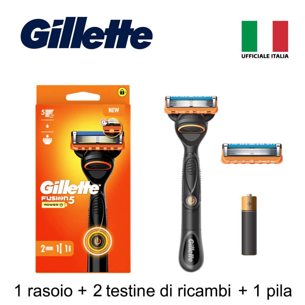 FUSION5 POWER 1 RASOIO 2 RIC. GILLETTE ITA PG205 BL1