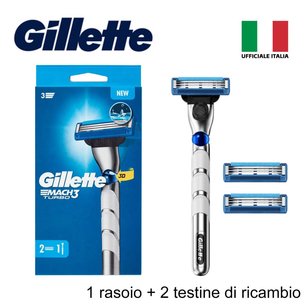 Mach3 Turbo 1 Rasoio 2 Ric. Gillette Ita Bl1