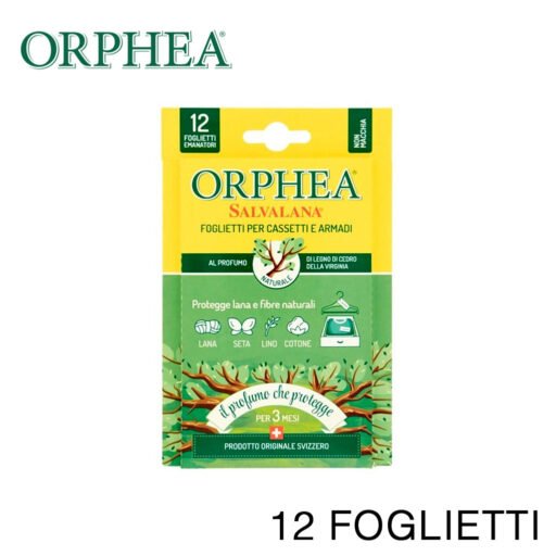 Orphea Foglietti Per Cassetti E Armadi Cedro 12Foglietti Art.118402 24Pz