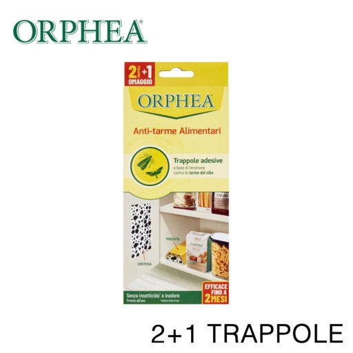 Orphea Antitarme Alimentari Trappole Adesive 3Trappole Art.118237 12Pz