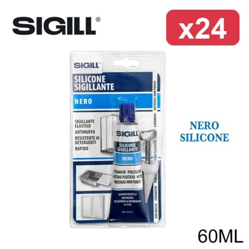 SIGILL SILICONE SIGILLANTE NERO 60ML BL1
