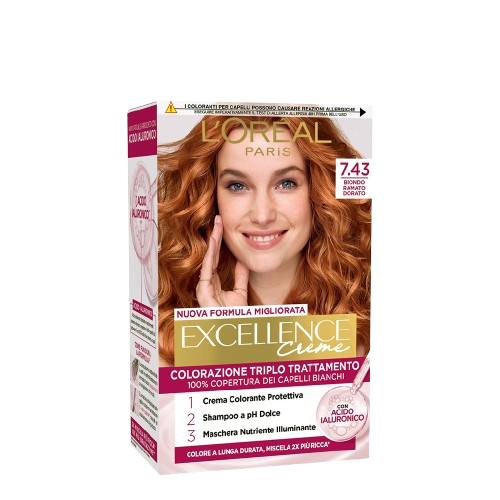 L’Oréal Paris Excellence 7.43 Biondo Dorato Ramato Art.A1493678 - immagine 3