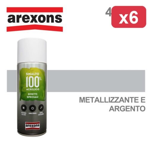 ##AREXONS SMALTO ARGENTO METALIZ. 400ML
