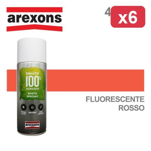 ##AREXONS ACRILICO FLUO ROSSO 400ML