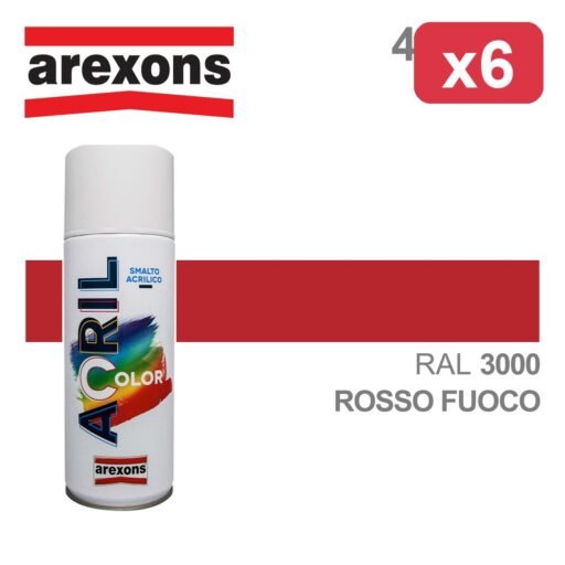 ##AREXONS ACRIL 3000 ROSSO FUOCO 400ML