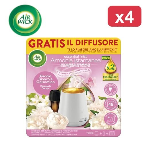AIR WICK DIFFUSORE COMPLETO PEONIA-GELSOMINO