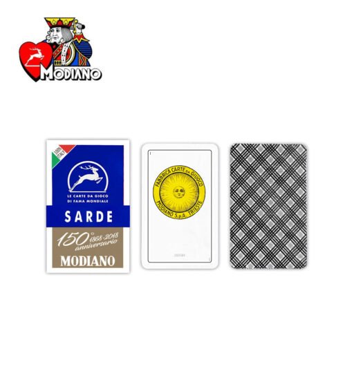 Sarde 150 Blu Carte Da Gioco Modiano Art.300147 Pz1