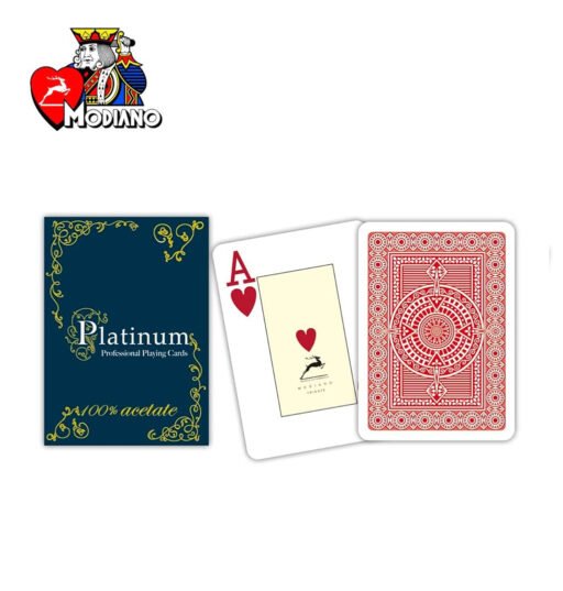 MODIANO POKER ACETATO 2J ROSSO