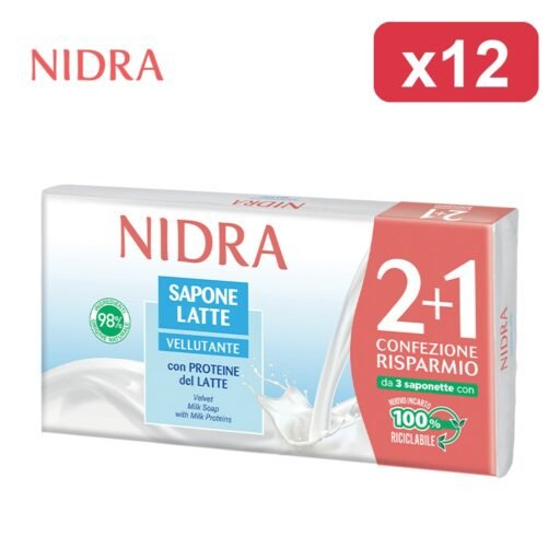NIDRA SAPONETTA LATTE 3PZ 90GR