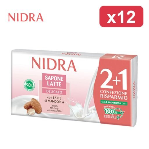 NIDRA SAPONETTA MANDORLA  3PZ 90GR
