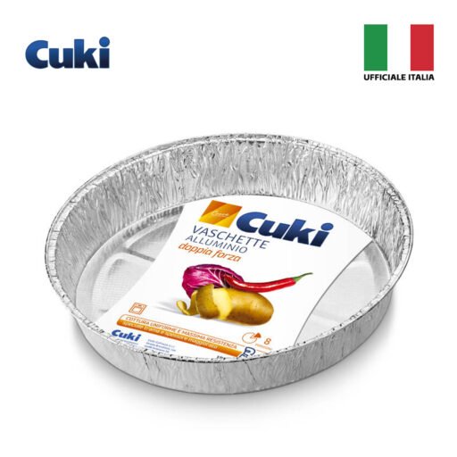 ##CUKI VASCHETTE ALLUMINIO TONDE CON SPECIALE TRAMA 8PORZIONI TG59G ART.325045