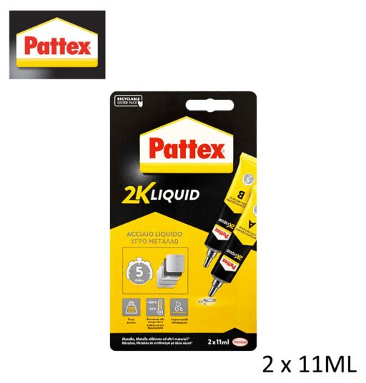 Acciaio 2X11Ml Liquido Art.2864349 Pattex Bl1