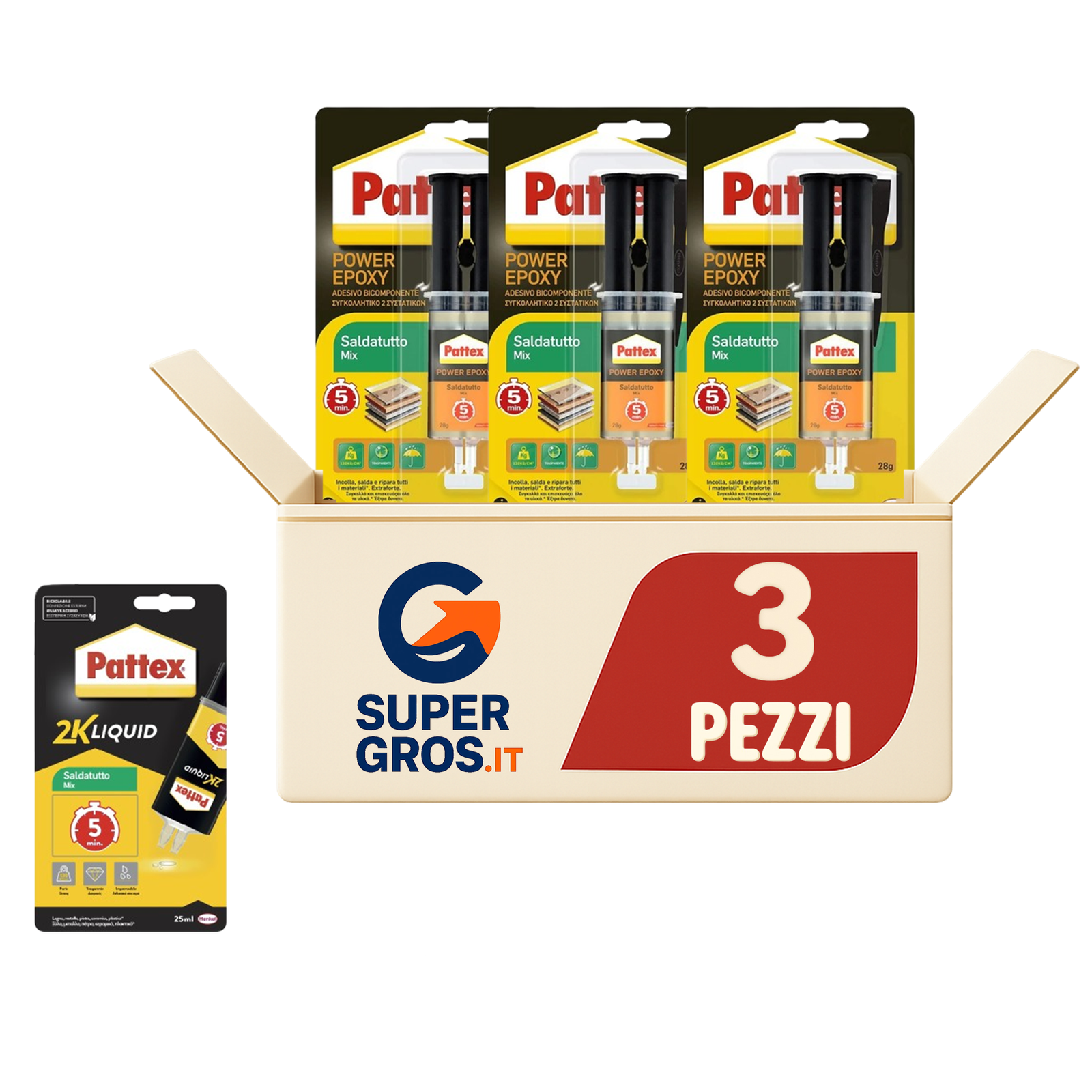 Saldatutto Mix 28Gr Siringa Art.2937283 2751315 Pattex Bl1 - immagine 4