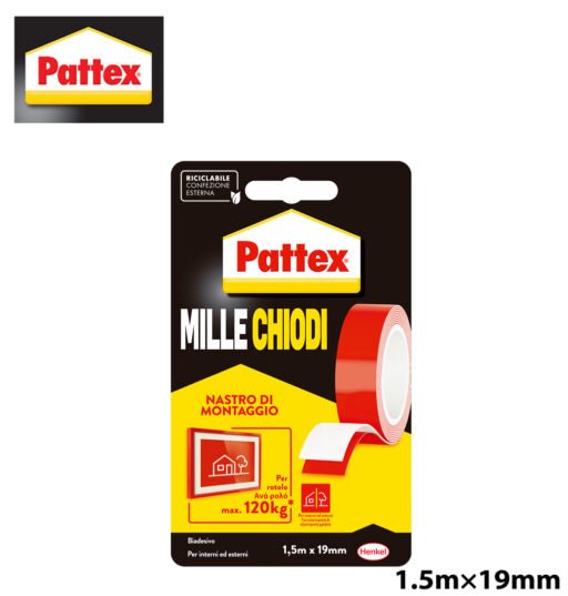 Millechiodi Tape 19Mmx1.5Mt Art.1415580 2857838 Pattex Bl1