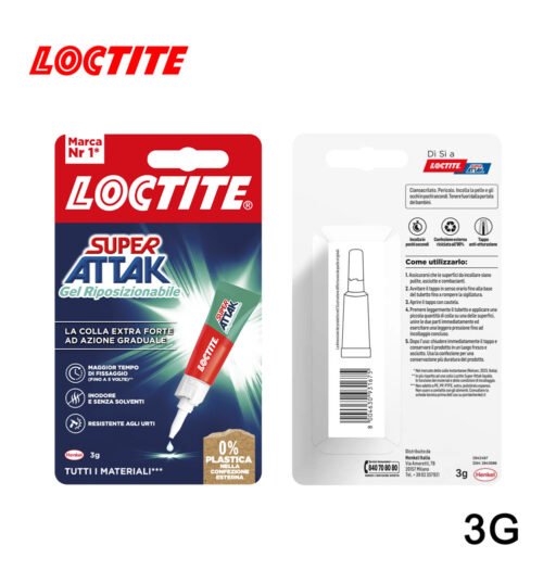 Super Attak 3Gr Riposizionabile Gel Colla Art.2943086 Bl1