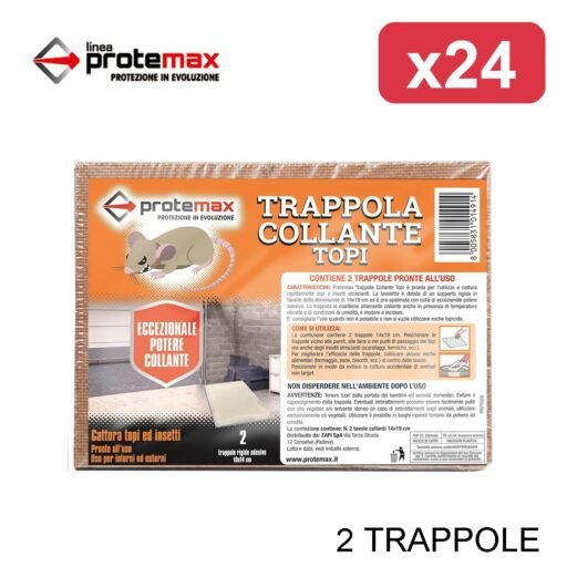 PROTEMAX X2 TRAPPOLA COLLANTE TOPI