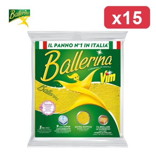 ##BALLERINA PANNO GIALLO 3PZ