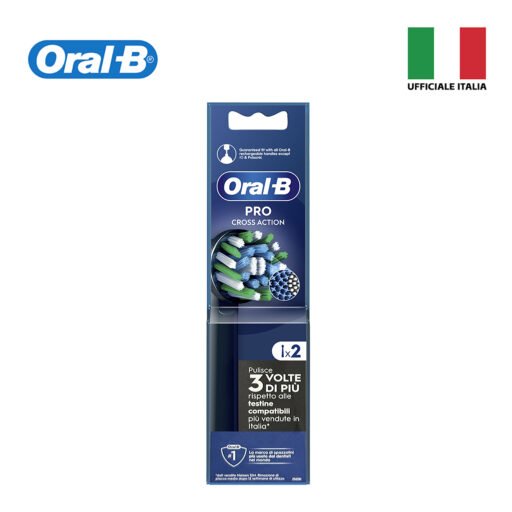 Oral-B Spazz.Elettrico Rica. Cross Black 2Pz Art.80814912