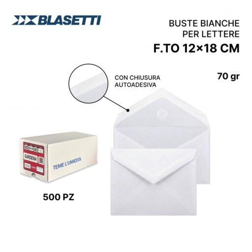 BLASETTI 500 BUSTE GARDENIA S/F 12X18