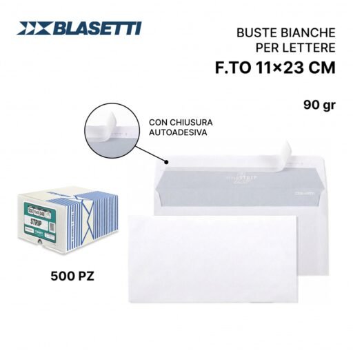 BLASETTI 500BUSTE STRIP S/FINESTRA 11X23