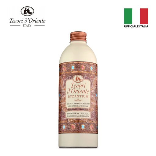 Tesori D'Oriente Bagno Crema Byzantium Rosa Nera E Labdano 500Ml Art.Faa2904