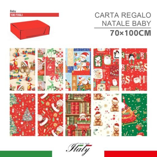 CARTA REGALO NATALE BABY 100FF 70X100