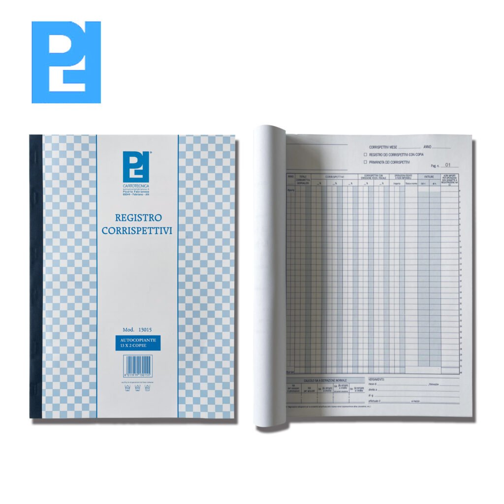 Registro Corrispettivi Iva 13Fg X 2Copie 22X30 Picarta Art.13015 Pz1