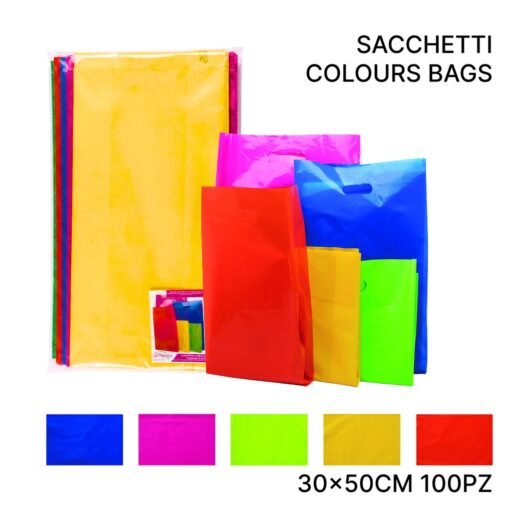 BUSTA PVC 30X50 COLORI ASSORTITI 100PZ