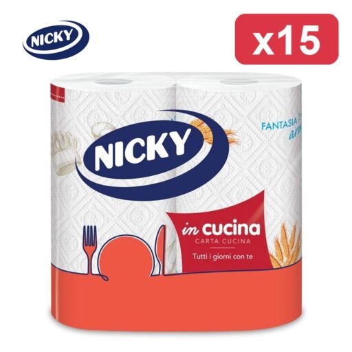 NICKY ASCIUGATUTTO CUCINA 2 ROTOLI